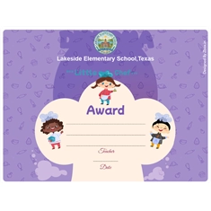 Little Chef Classroom Award Certificate